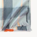 Alpaca Large Throw | Sienna/Grey Check