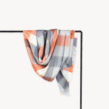 Alpaca Large Throw | Sienna/Grey Check