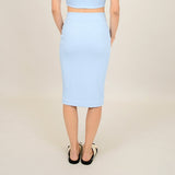 Tanira Rib Skirt | Bluebell - FINAL SALE