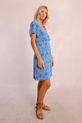 Olina Dress | Blue Asha