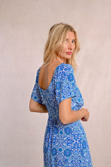 Olina Dress | Blue Asha