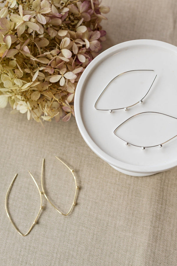 Sparkling Arc Earrings | Gold