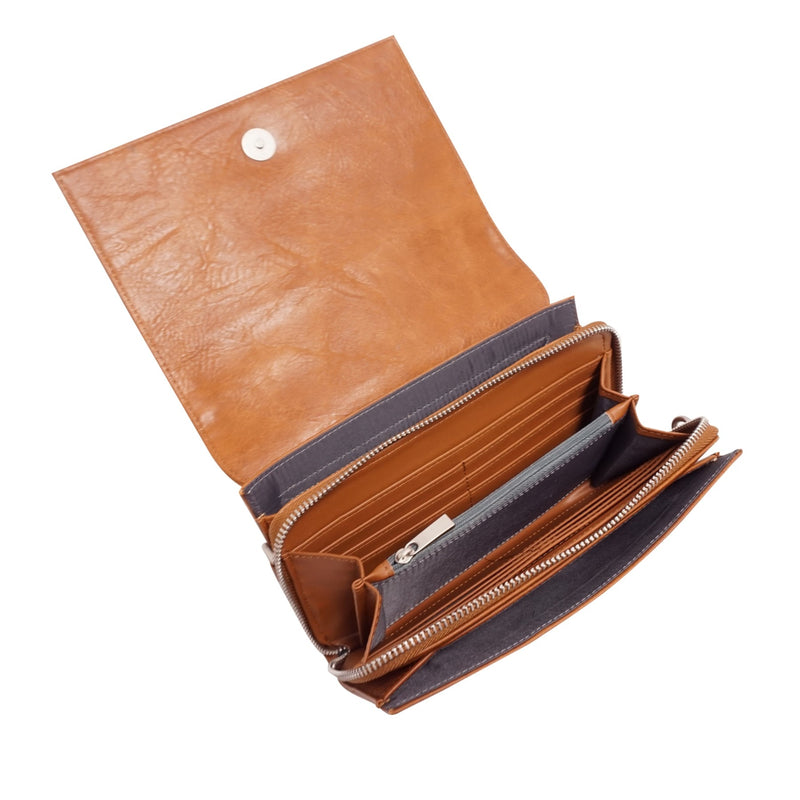 Nita Crossbody Wallet | Camel