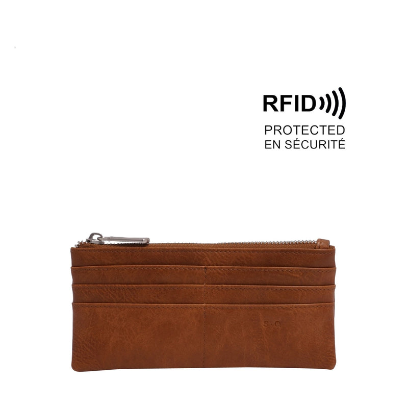 Briella Slim Wallet | Camel