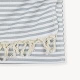 Striped Picnic Blanket | Grey - FINAL SALE