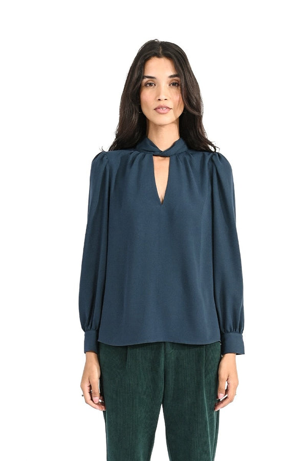 Rosemary Blouse | Duck Blue - FINAL SALE