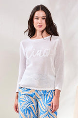 Ciao Pullover | White