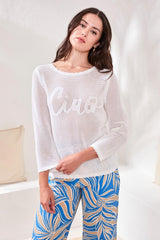 Ciao Pullover | White