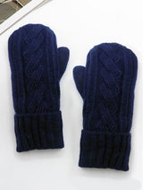 Twist Cable Knit Mittens