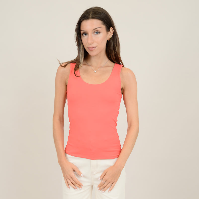 Tanith Double U Tank Top | Radiant Red