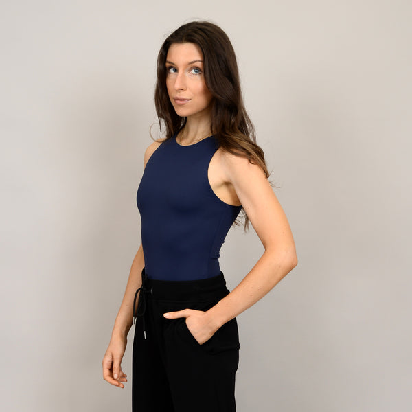 Roxie Sleeveless Bodysuit | Navy