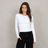 Roxie Long Sleeve Top | White