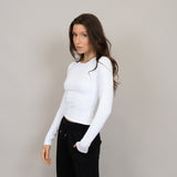 Roxie Long Sleeve Top | White