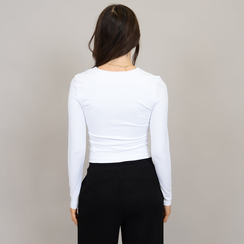 Roxie Long Sleeve Top | White