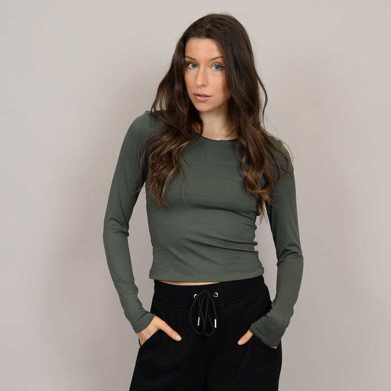 Roxie Long Sleeve Top | Dark Ivy