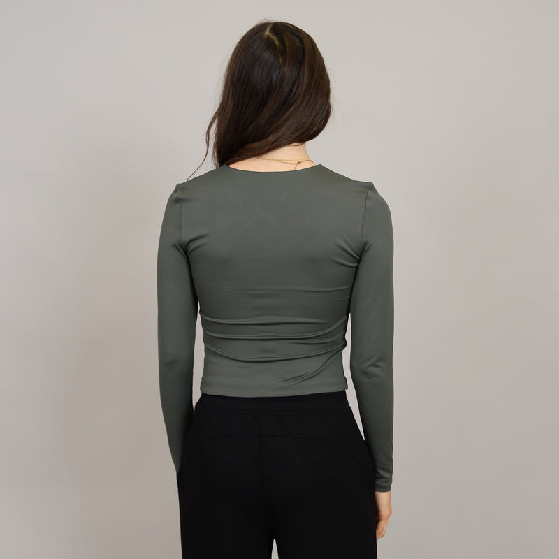 Roxie Long Sleeve Top | Dark Ivy