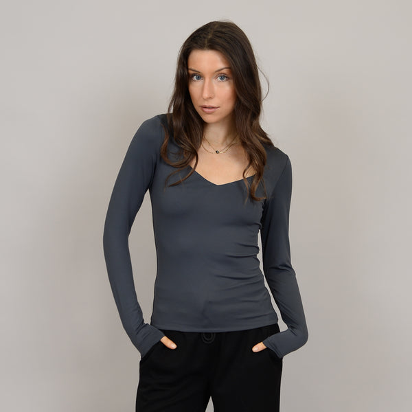 Sanna Long Sleeve Top | Black Ink