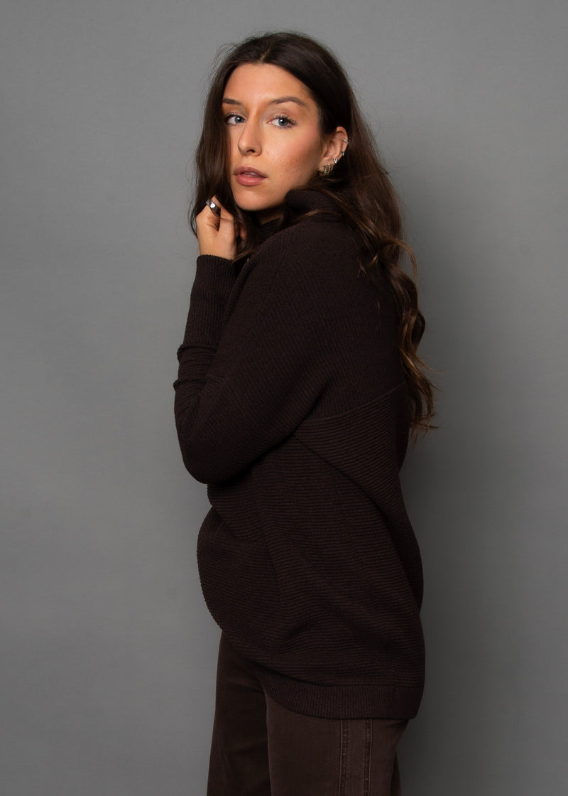 Nancy Ottoman Sweater | Dark Walnut