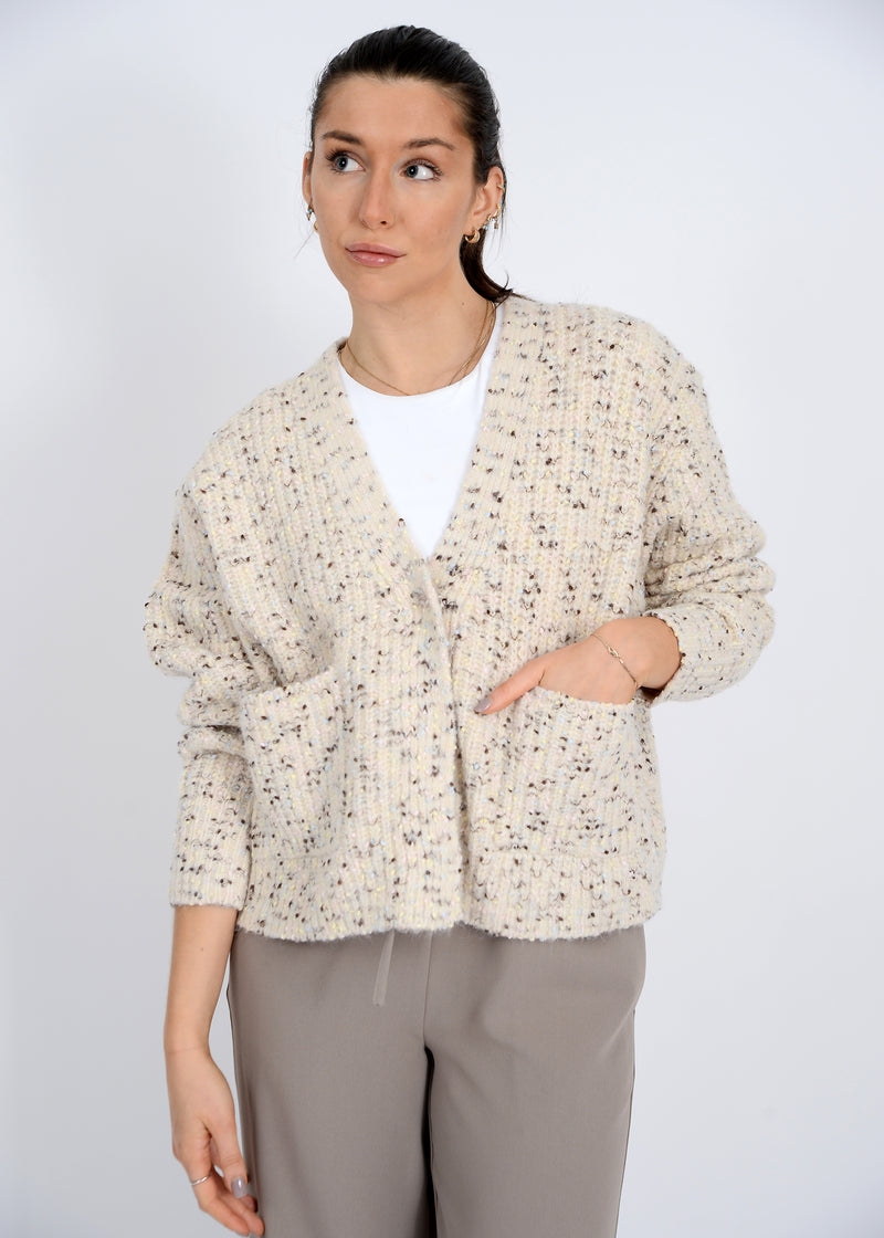 Nedi Cardigan | Cream Fleck