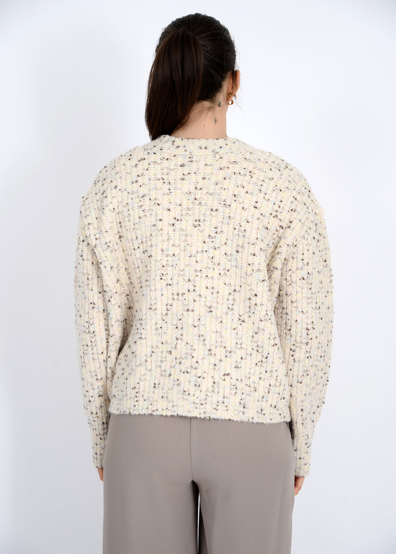 Nedi Cardigan | Cream Fleck