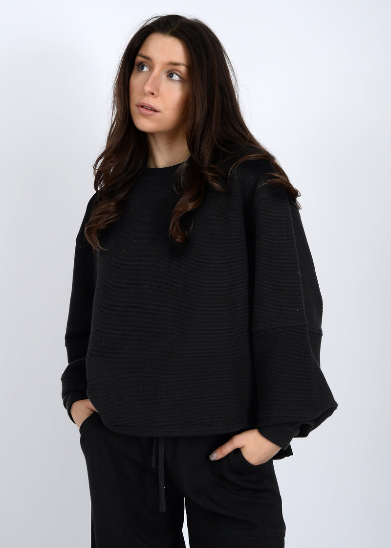 Lucina Ottoman Sweater | Black