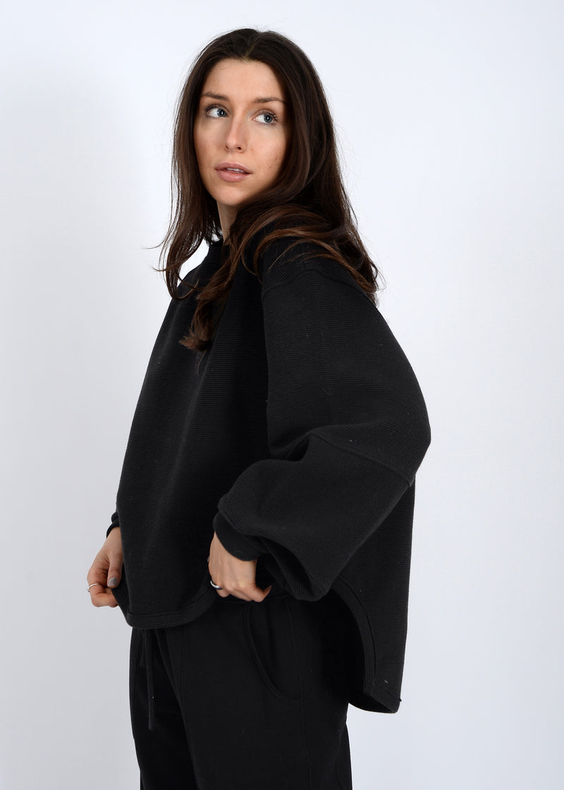Lucina Ottoman Sweater | Black
