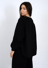 Lucina Ottoman Sweater | Black