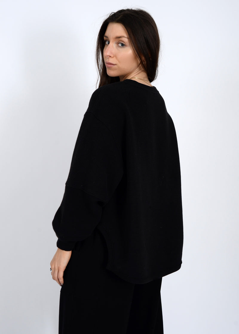 Lucina Ottoman Sweater | Black