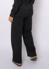 Erika Pants | Black Satin Stripe