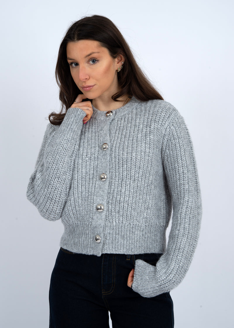 Letrice Cardigan | Silver Grey