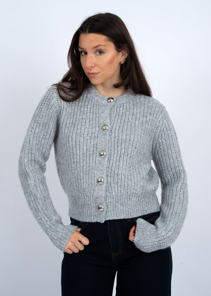Letrice Cardigan | Silver Grey