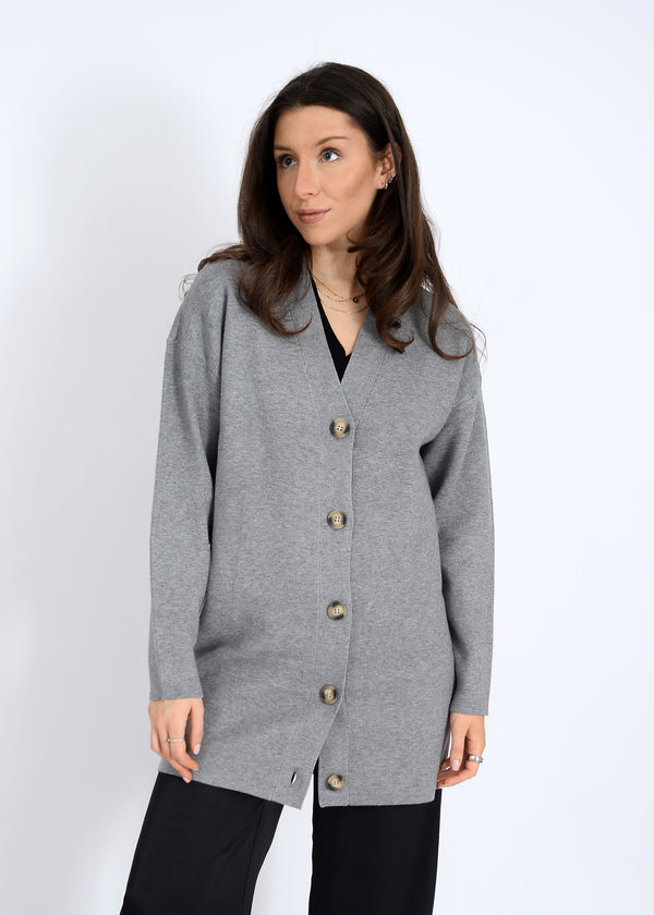 Abella Cardigan | Grey Melange