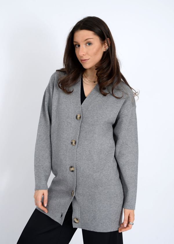 Abella Cardigan | Grey Melange
