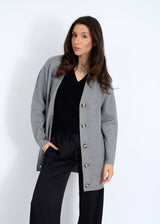 Abella Cardigan | Grey Melange
