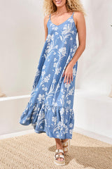 Delphine Dress | Seaside Blue