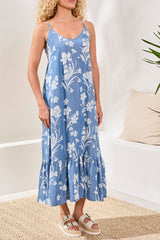 Delphine Dress | Seaside Blue