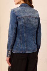 Denim Fitted Jacket | Dusk