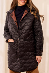 Reversible Quilted Jacket | Brown/Black