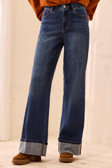 Brooke Palazzo Denim | Dusk