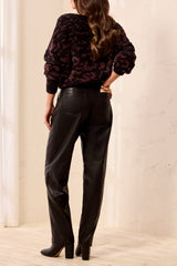 Bobbi Barrel PU Pant | Black