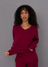 Vy Soft Knit Long Sleeve | Cranberry