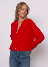 Rhaine Cardigan | Red