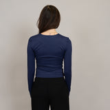 Roxie Long Sleeve Top | Navy