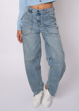 Milla Stretch Denim Pants | Light Wash