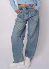 Milla Stretch Denim Pants | Light Wash