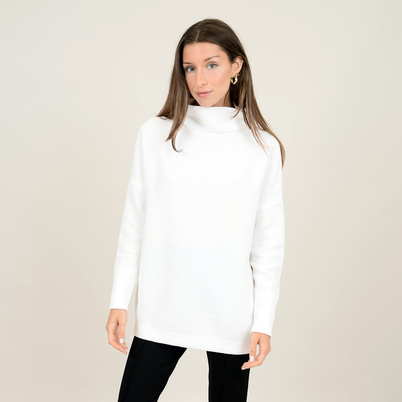 Nancy Ottoman Sweater | White