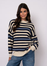 Heida Pullover | Blue Stripe