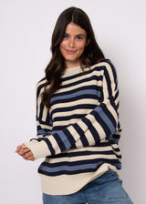 Heida Pullover | Blue Stripe