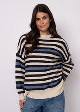 Heida Pullover | Blue Stripe