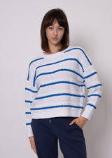 Thalassa Pullover | Royal Blue Stripe